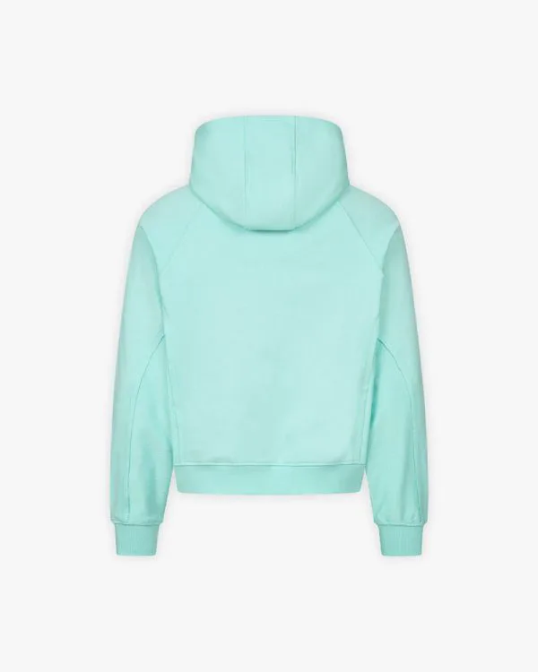 INSIDE OUT ZIP HOODIE TURQUOISE - Sweats & Hoodies - streetwear Avenue Wear