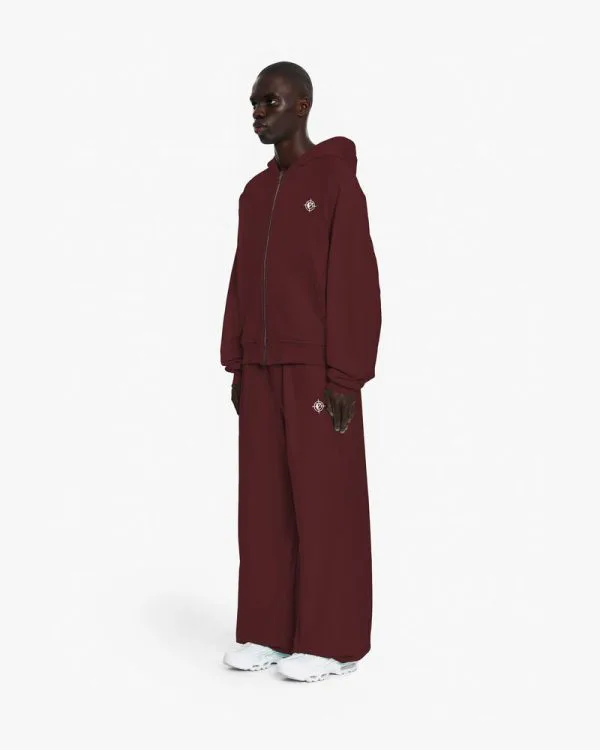INSIDE OUT ZIP HOODIE WINE RED - Sweats & Hoodies - streetwear Avenue Wear