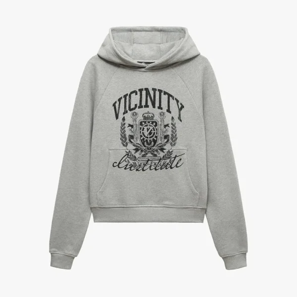 Institute hoodie grey melange - Avenue Wear