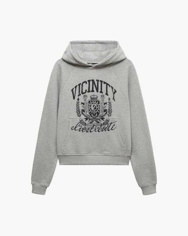 Institute hoodie grey melange - Avenue Wear