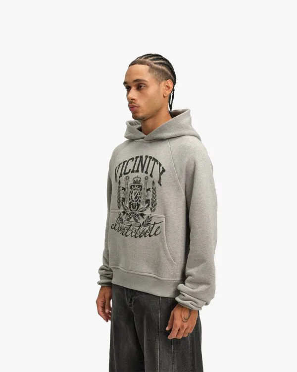 INSTITUTE HOODIE GREY MELANGE - Sweats & Hoodies - streetwear Avenue Wear