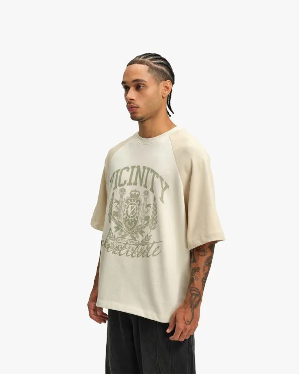INSTITUTE TEE BEIGE - Sweats & Hoodies - streetwear Avenue Wear