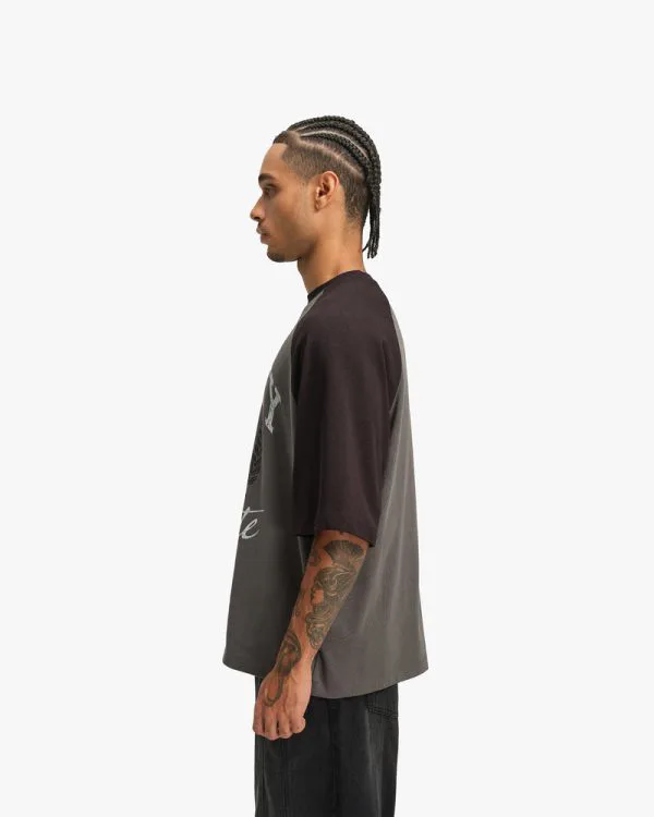 INSTITUTE TEE GREY/BLACK - Sweats & Hoodies - streetwear Avenue Wear