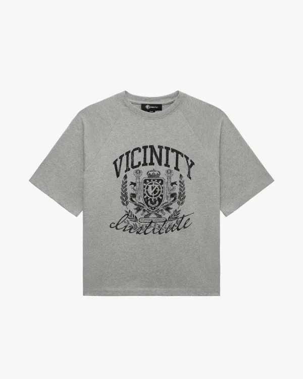 Institute tee grey melange - Avenue Wear