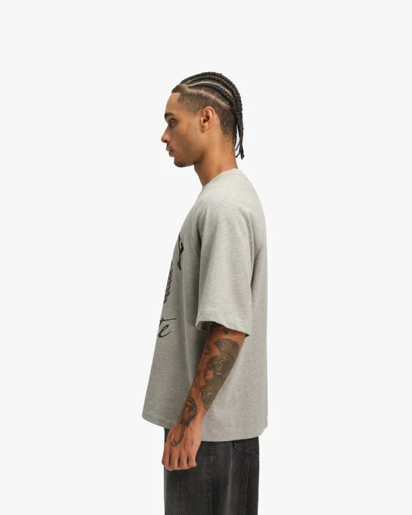INSTITUTE TEE GREY MELANGE - Sweats & Hoodies - streetwear Avenue Wear
