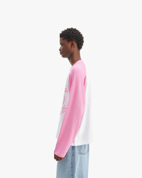 INTERNATIONAL LONGSLEEVE WHITE/PINK - Sweats & Hoodies - streetwear Avenue Wear