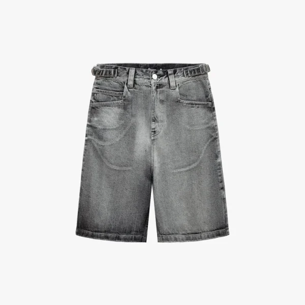 Ivory denim jorts - Avenue Wear