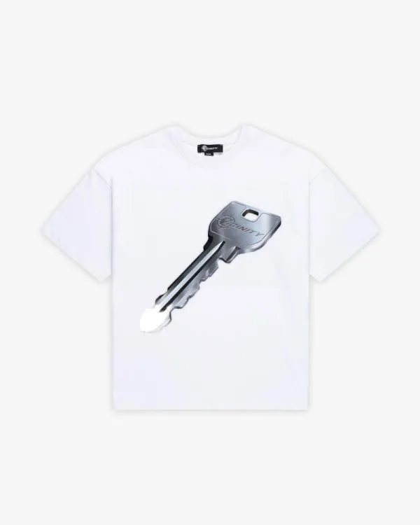 Key tee white - Avenue Wear