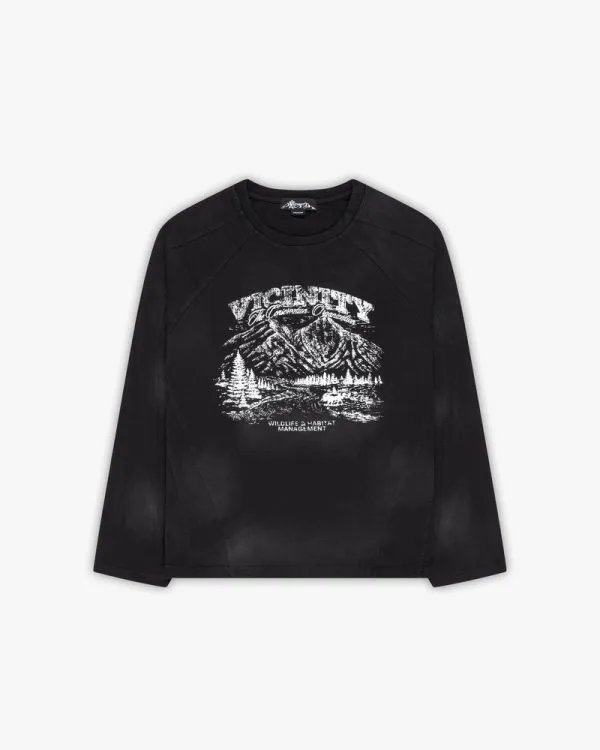 Landscape longsleeve black - Avenue Wear