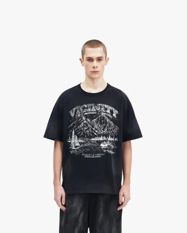 LANDSCAPE TEE BLACK - T-Shirts - streetwear Avenue Wear