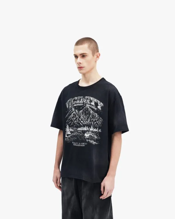 LANDSCAPE TEE BLACK - T-Shirts - streetwear Avenue Wear