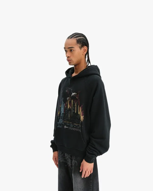 LIBERTY BURNS HOODIE VINTAGE WASH - Sweats & Hoodies - streetwear Avenue Wear