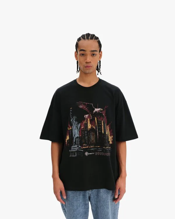 LIBERTY BURNS TEE VINTAGE WASH - Sweats & Hoodies - streetwear Avenue Wear