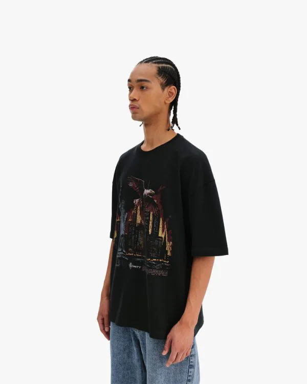 LIBERTY BURNS TEE VINTAGE WASH - Sweats & Hoodies - streetwear Avenue Wear