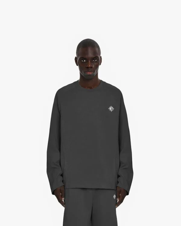 LONGSLEEVE ASH GREY - T-Shirts - streetwear Avenue Wear