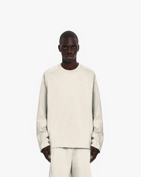 LONGSLEEVE BEIGE - T-Shirts - streetwear Avenue Wear