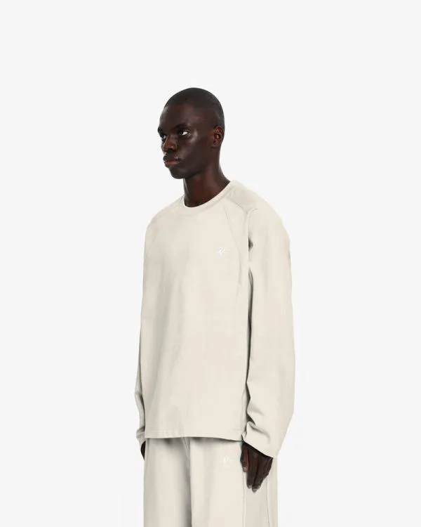 LONGSLEEVE BEIGE - T-Shirts - streetwear Avenue Wear