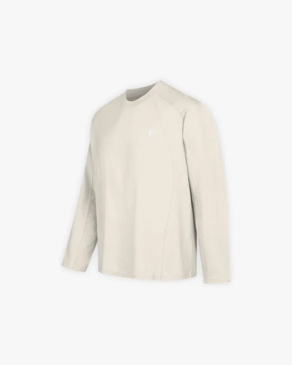 LONGSLEEVE BEIGE - T-Shirts - streetwear Avenue Wear