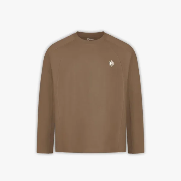 Longsleeve chocolate brown - Avenue Wear