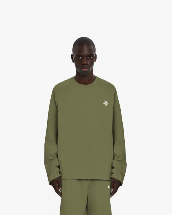 LONGSLEEVE KHAKI - T-Shirts - streetwear Avenue Wear