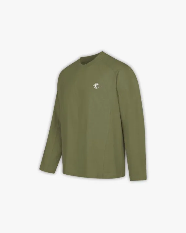 LONGSLEEVE KHAKI - T-Shirts - streetwear Avenue Wear