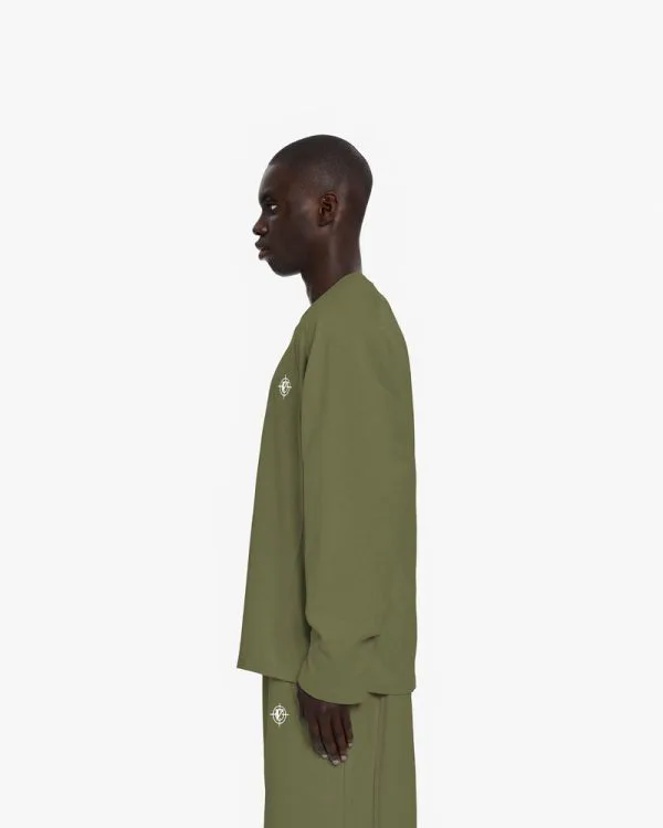 LONGSLEEVE KHAKI - T-Shirts - streetwear Avenue Wear