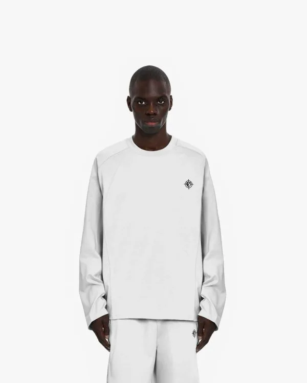 LONGSLEEVE LIGHT GREY - T-Shirts - streetwear Avenue Wear