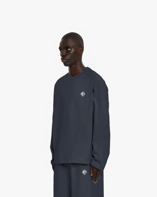 LONGSLEEVE NAVY - T-Shirts - streetwear Avenue Wear