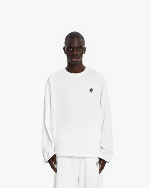 LONGSLEEVE WHITE - T-Shirts - streetwear Avenue Wear