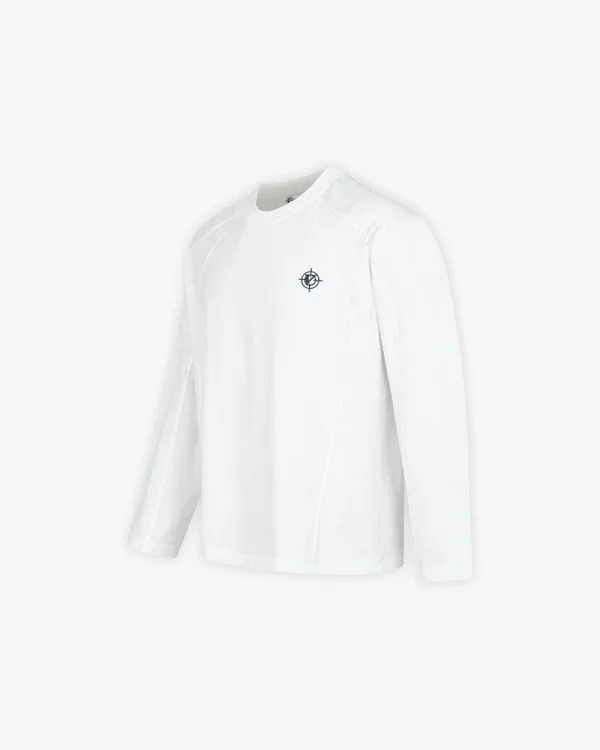 LONGSLEEVE WHITE - T-Shirts - streetwear Avenue Wear