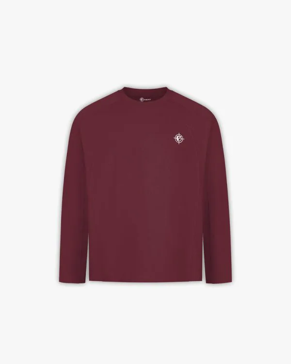 Longsleeve wine red - Avenue Wear