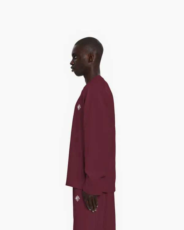 LONGSLEEVE WINE RED - T-Shirts - streetwear Avenue Wear