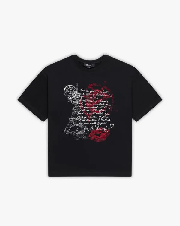 Love letter tee black - Avenue Wear