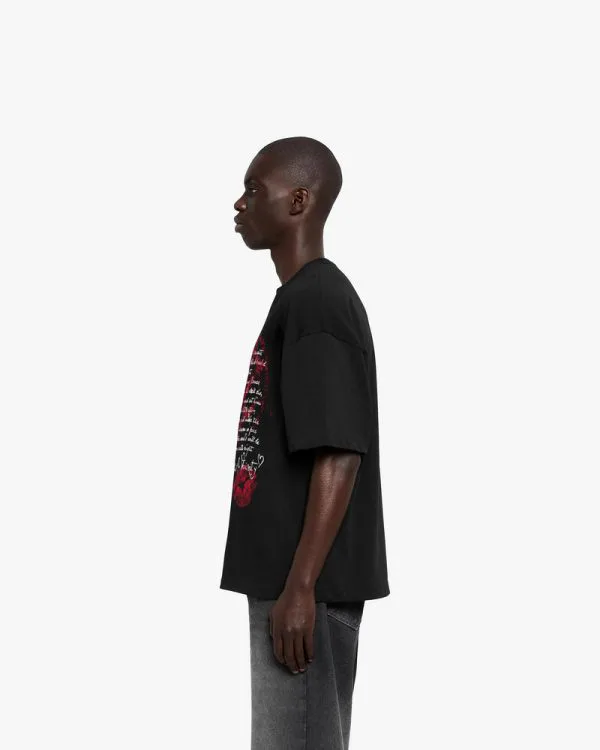 LOVE LETTER TEE BLACK - T-Shirts - streetwear Avenue Wear