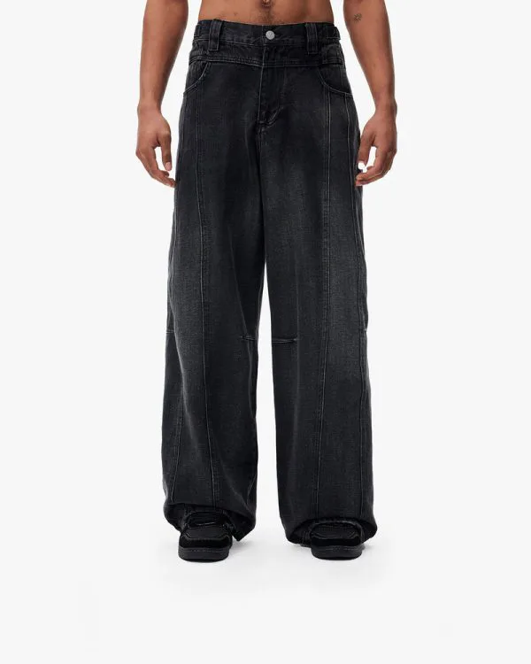 MAXIMUM DENIM CONCRETE - Pantalons & Jorts - streetwear Avenue Wear
