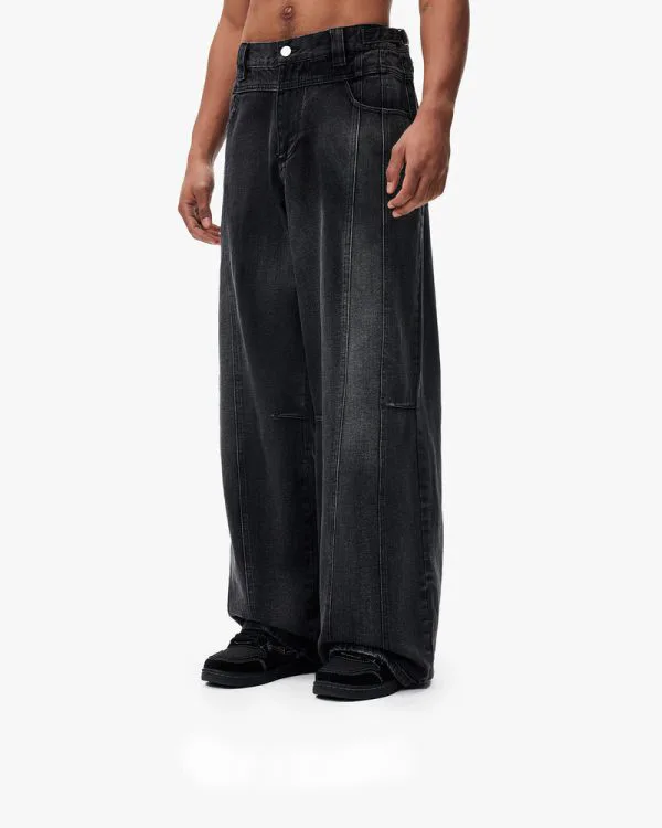 MAXIMUM DENIM CONCRETE - Pantalons & Jorts - streetwear Avenue Wear