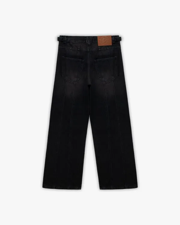 MAXIMUM DENIM MIDNIGHT BLACK - Pantalons & Jorts - streetwear Avenue Wear