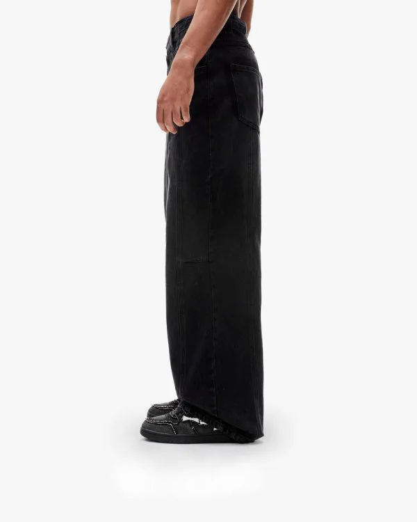 MAXIMUM DENIM MIDNIGHT BLACK - Pantalons & Jorts - streetwear Avenue Wear