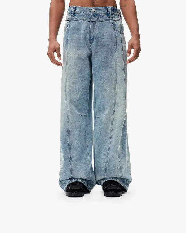 MAXIMUM DENIM VINTAGE BLUE - Pantalons & Jorts - streetwear Avenue Wear