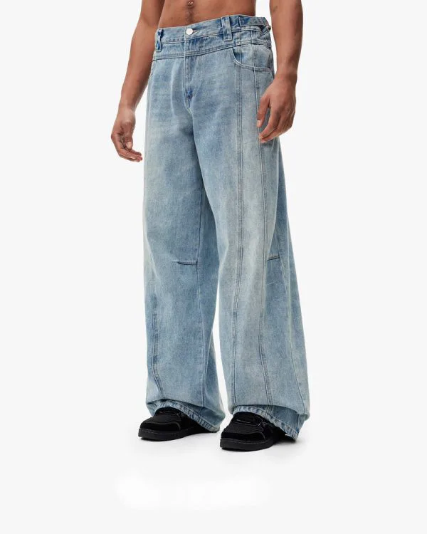 MAXIMUM DENIM VINTAGE BLUE - Pantalons & Jorts - streetwear Avenue Wear