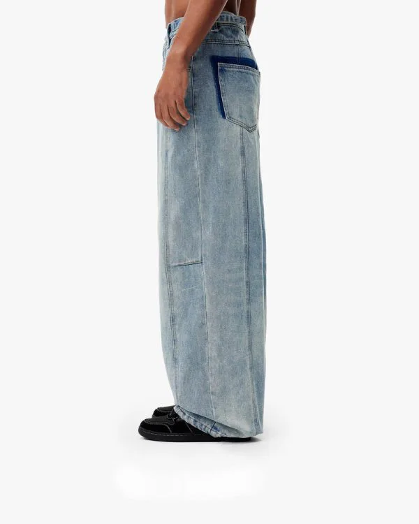 MAXIMUM DENIM VINTAGE BLUE - Pantalons & Jorts - streetwear Avenue Wear