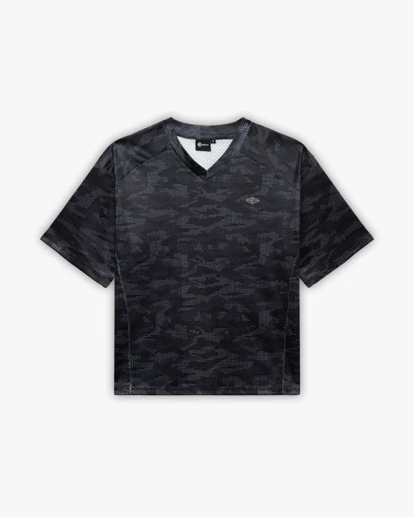 Mesh jersey dotted camo black - Avenue Wear