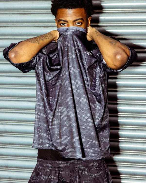MESH JERSEY DOTTED CAMO BLACK - Jerseys - streetwear Avenue Wear