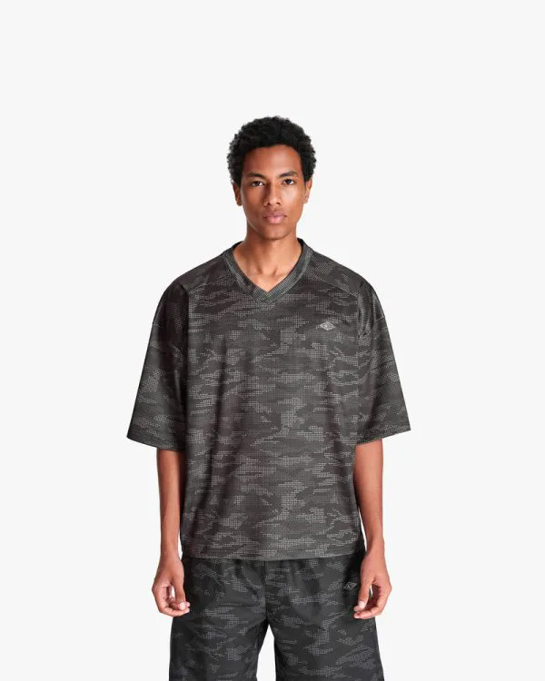 MESH JERSEY DOTTED CAMO BLACK - Jerseys - streetwear Avenue Wear