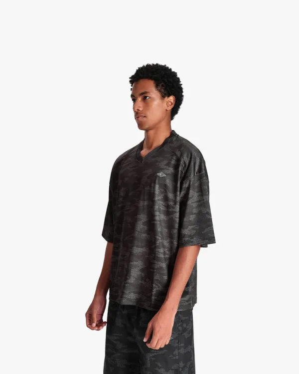 MESH JERSEY DOTTED CAMO BLACK - Jerseys - streetwear Avenue Wear