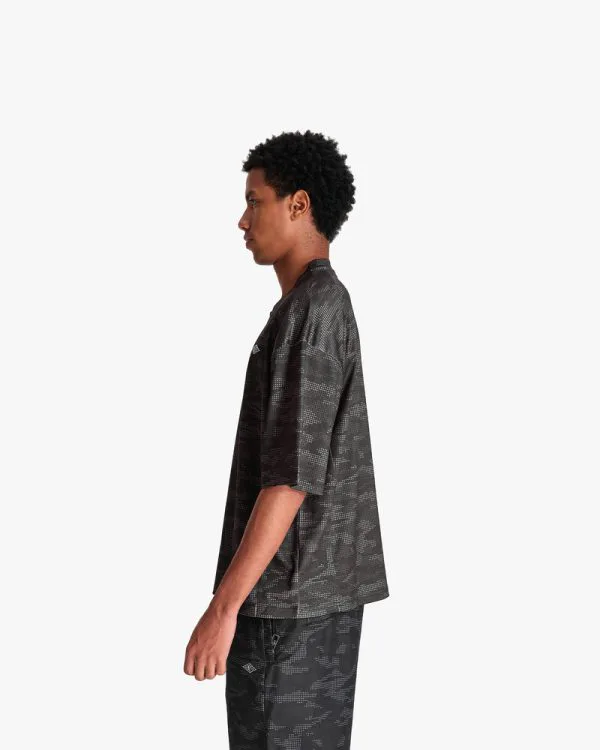 MESH JERSEY DOTTED CAMO BLACK - Jerseys - streetwear Avenue Wear