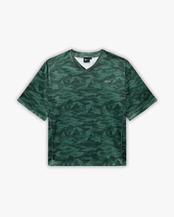 Mesh jersey dotted camo green - Avenue Wear