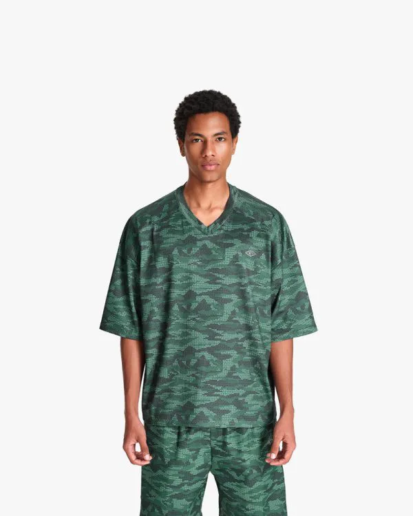 MESH JERSEY DOTTED CAMO GREEN - Jerseys - streetwear Avenue Wear