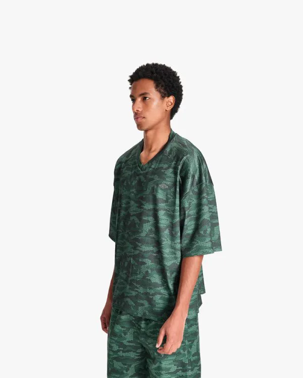 MESH JERSEY DOTTED CAMO GREEN - Jerseys - streetwear Avenue Wear