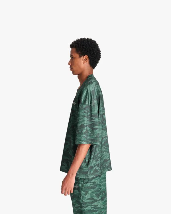 MESH JERSEY DOTTED CAMO GREEN - Jerseys - streetwear Avenue Wear